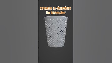 1-Minute Blender Hack: Create a Perfect Dustbin Fast! #shorts #blender #tutorial #3dart #shortvideo