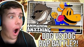 Mr. Wolf vs Dog Man - Rap Battle! | Reaction!