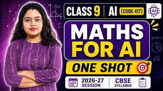 Maths for AI Class 9 One Shot | CBSE 2025-26