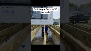 Second deck in a day #bluecollar #deckbuilding #framing