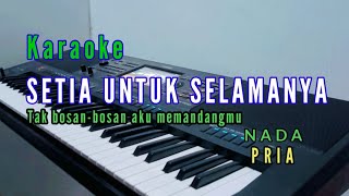 SETIA UNTUK SELAMANYA - karaoke Nada pria_Aprilian & Fauzana