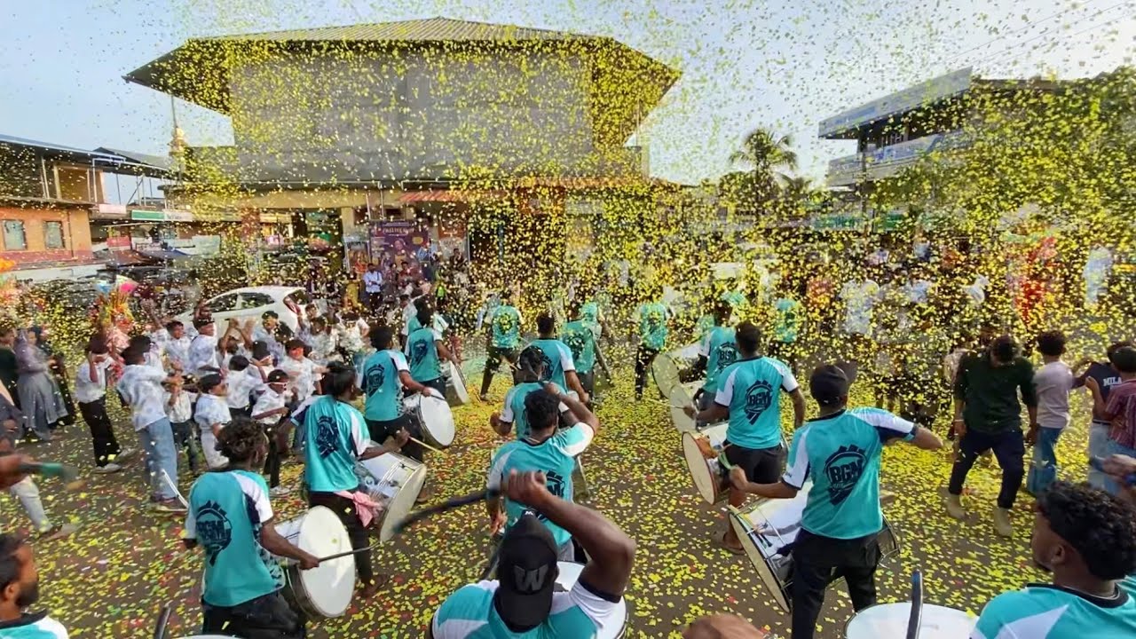 ഇവര് ഒരു രെക്ഷയും ഇല്ലാട്ടാ അമ്മാതിരി സൗണ്ടും BGM Drums Nazic Dhol | MALARVADI  Popper @Patteri 2023