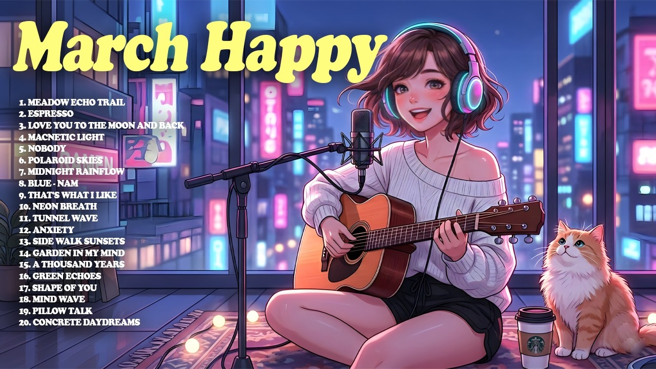 March Happy 🌤️ Top 20 Chill Songs 2026 that make you feel positive 作業用BGM 【洋楽】