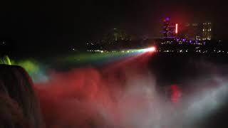 Niagara Şelaleleri Gece Görünümü