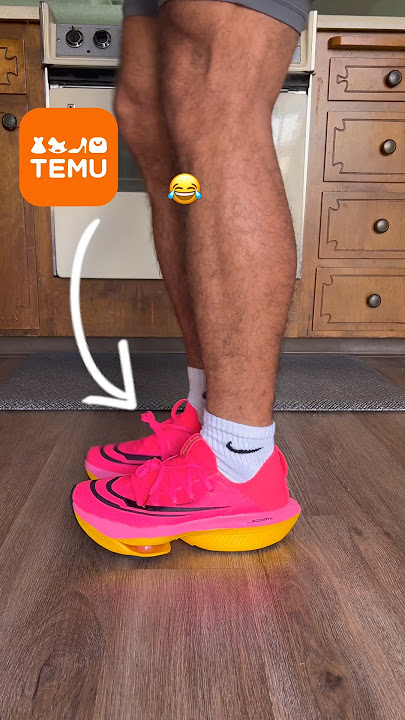Trying to run a half marathon “betaflys” 😂 #Temu #running #run #alphafly #nike