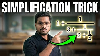 Simplification tricks | Ladder Concept | Continued fraction | Math tricks  in odia by Sudhanshu sir 