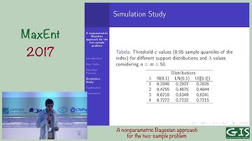 MaxEnt 2017 - Rafael Console - A nonparametric Bayesian approach for the two-sample problem