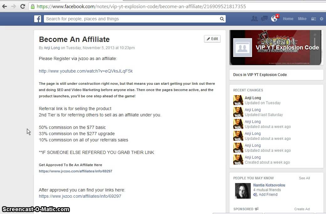 How You Become a [YT Explosion Code] Affiliate