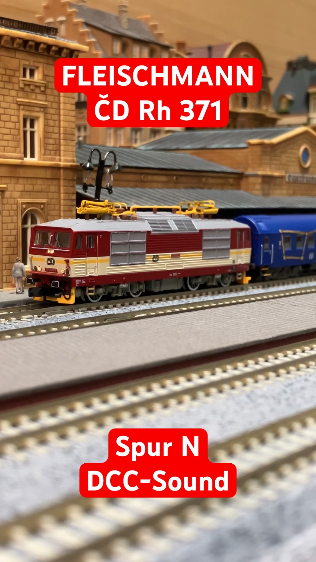 Spur N: FLEISCHMANN ČD Rh371 DCC-Sound #modellbahn