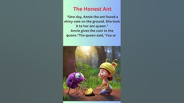 The Honest Ant |Moral "Always be honest." |English Short Moral Story#shorts #youtubeshorts
