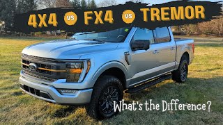 Ford F150 4WD Trim Levels...4x4 vs FX4 vs Tremor