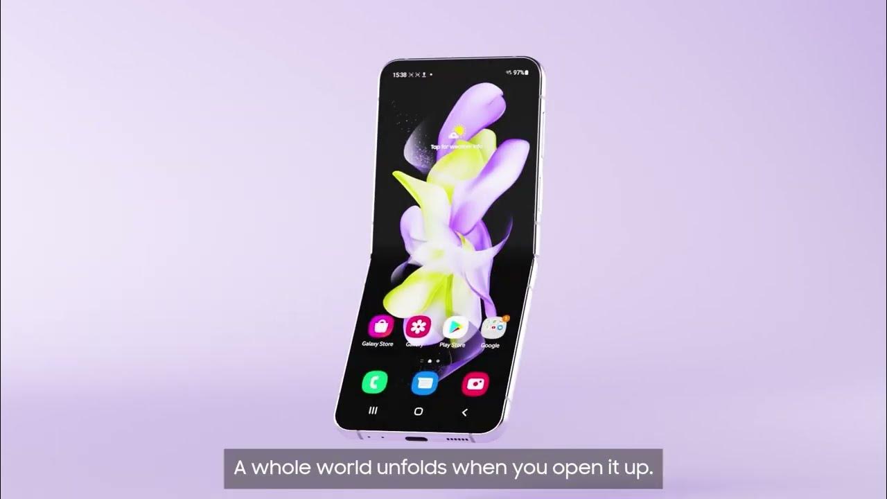 How to Use Galaxy Z Flip 4 Cover Screen Tips & Tricks Samsung UK YouTube