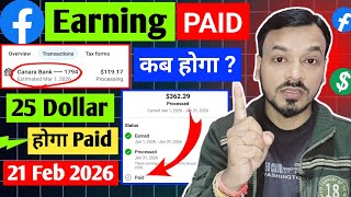 Facebook Earning Kab Hoga Paid Fb Earning Processing But Not Paid Fb Payment Update