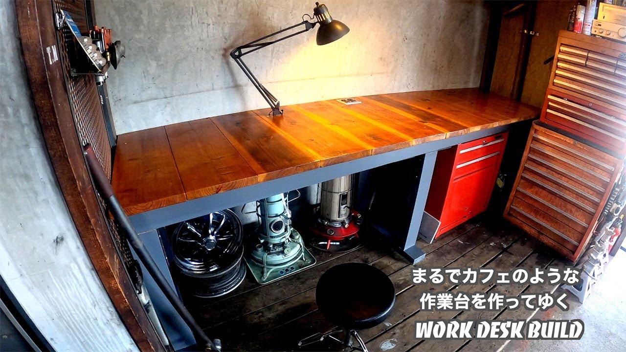 ガレージdiy 000の作業台製作 自作テーブル Make A Workbench Youtube