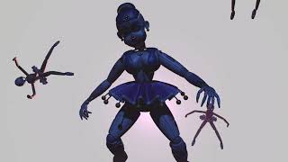 (FNAF) (c4d) Ballora dance to forget short animation #fnaf #fnafanimation