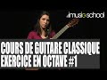 Guitare classique  cours de guitare de sandrine luigi exercice en octave 1 sur imusicschool