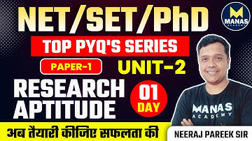 UGC NET JUNE 2024 PAPER - 1 | NET JRF Research Aptitude Top PYQ