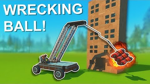 Explosive Wrecking Ball Challenge! - Scrap Mechanic Multiplayer Monday