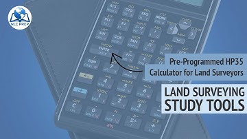 Pre-Programmed HP35 Calculator for Land Surveyors | Land Surveying Study Tools