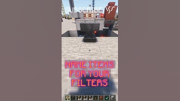 NAME ITEMS IN FILTERS to make ITEM-SPECIFIC LOCKS! | Redstone with PsiVolt #minecraft #redstone