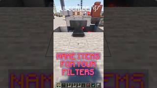 NAME ITEMS IN FILTERS to make ITEM-SPECIFIC LOCKS! | Redstone with PsiVolt #minecraft #redstone