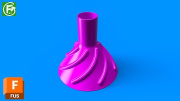 Autodesk Fusion | Spiral Groove on a Cone