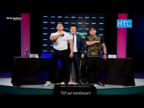 Бодибилдер Келдибек Атайбек уулу VS рэпер Добр / Staredown / Арбаш-шоу #5 / НТС