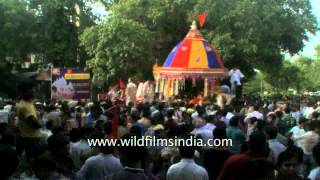 Large Crowd Of Devotees Gathered For Rath Yatra- Delhi