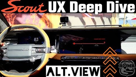 Alt view UNEDITED of our popular Scout UX walk through with Dre, Head of UX Scout Motors from CES 24