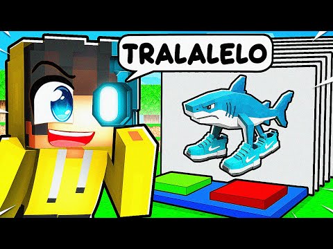 I trolled with AI in the Brainrot Guessing Competition! 🤖 | Minecraft