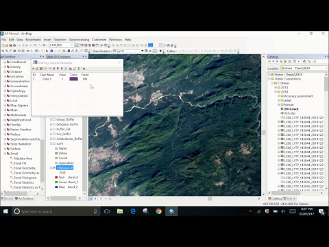 Interactive supervised classification using ArcGIS 10.4.1