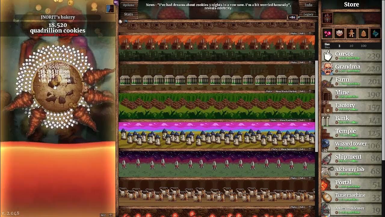 Clicking On A Wrath Cookie In Cookie Clicker (Elder Frenzy) YouTube