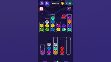 Ball Sort Master Game Level - 130 Without Boosters | Puzzle Games #entertainment #puzzle #games