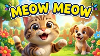 MEOW MEOW BILLI KART I म्याऊ म्याऊ | HINDI RHYMES  FOR KIDS | BALGEET IN HINDI 
