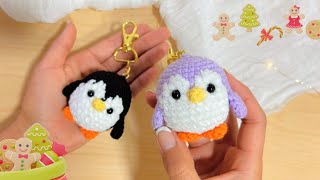 PINGUINO amigurumi- ADORNO NAVIDEÑO o llavero - tutorial de crochet paso a paso