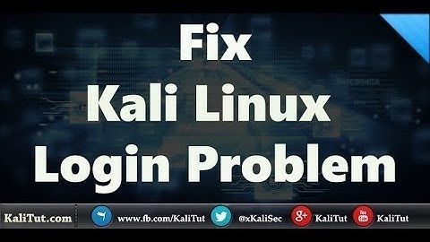 How to fix the kali linux login problem. #youtube #youtubevideo #kalilinux