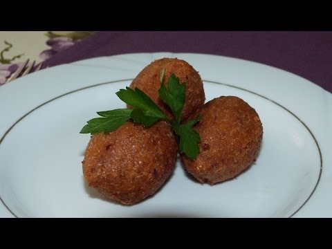 Stuffed Meatballs Recipe | Turkish Bulgar Wheat Meatballs