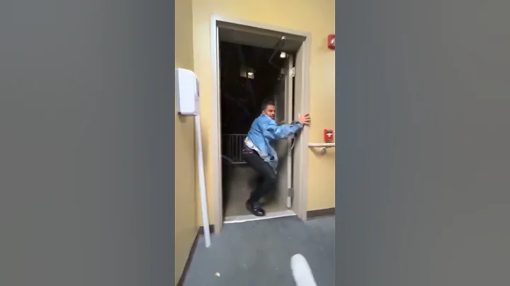 Crazy winds blows this guy away 😱