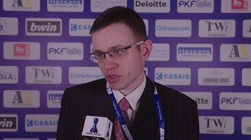 Round 1 Gibraltar Chess post-game interview with David Navara