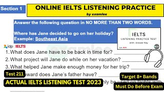 IELTS Listening Practice Test 2023 with Answers / Actual IELTS Test ielts examlee ieltslistening