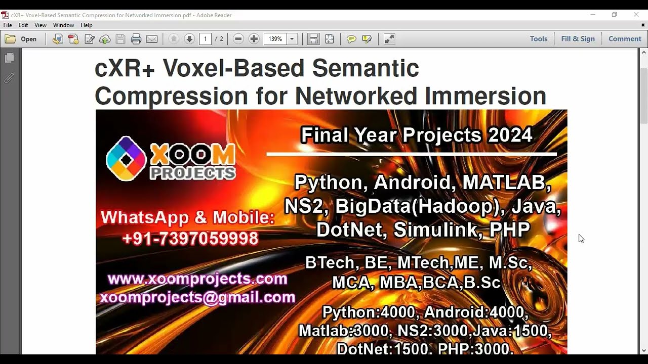 cXR+ Voxel Based Semantic Compression for Networked Immersion