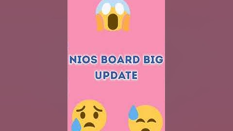 NIOS BOARD Class 10 & 12 BIG UPDATE Theory Exam 😌😫😫 #shorts #youtubeshorts