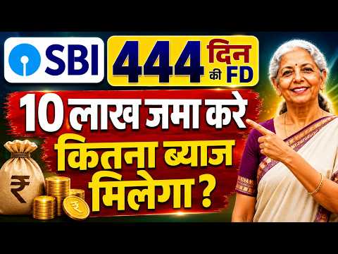 SBI 444 Days FD 2026: ₹10 लाख जमा करने पर कितना ब्याज मिलेगा?