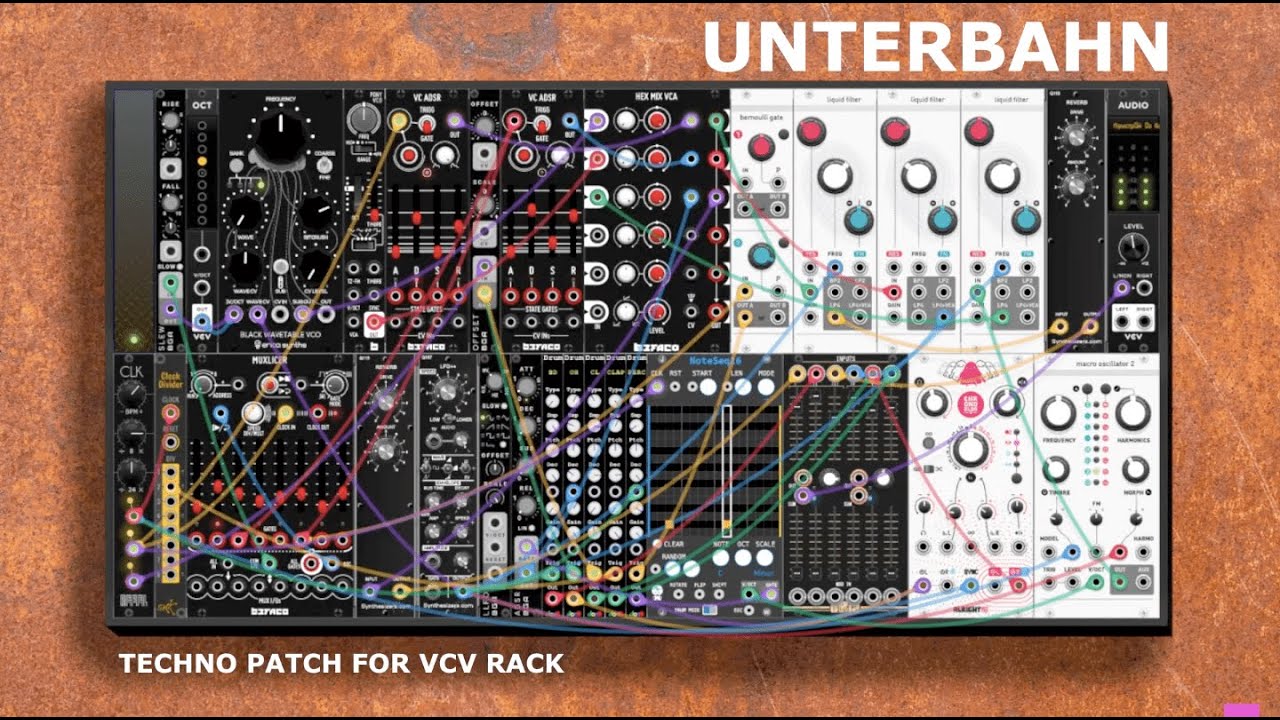 Unterbahn - Techno patch for VCV RACK #vcvrack #modulartechno - YouTube