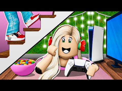 I Built A SECRET GAMING ROOM To Hide From My MEAN BROTHER! (Roblox)