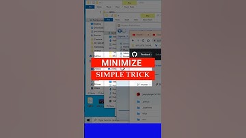 Minimize All Applications in Windows 10 -11 #shorts