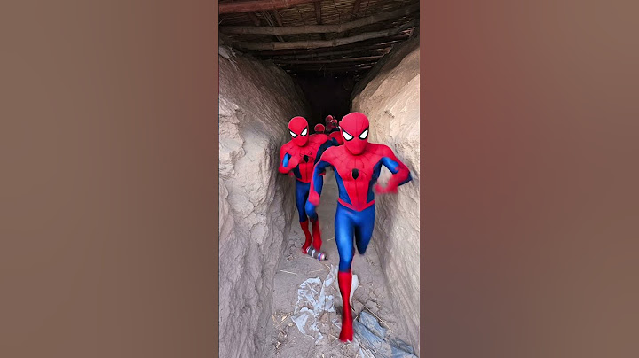 All the Spider-Man ran toward the tunnel