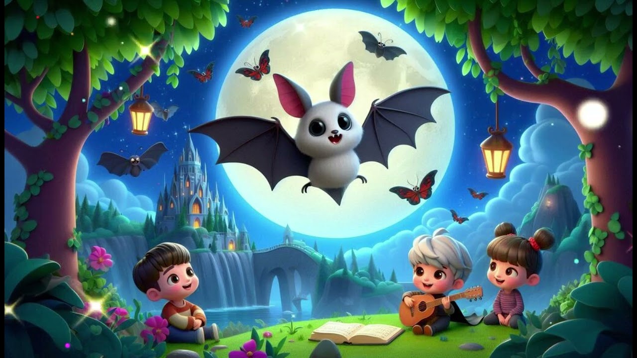 The Bat and the Moth’s Moonlight Flight 2 | A Nighttime Adventure Beyond the Stars