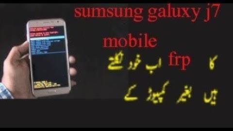How to bypass FRP Galaxy J7 J700H Just 1 Click