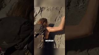 The Woman Is Rock Climbing At Altitude#shorts #short #film #movie